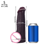 Extra-large patterned dildos